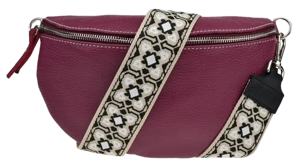 NovaKabelka.cz Reni Grande Bordo s přídavným popruhem III