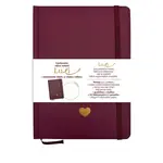 Baloušek Luxi - notes lamino A5, linkovaný, bordó