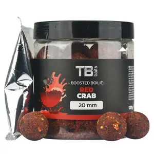 Tb baits boosterované boilie red crab 120 g - 20 mm