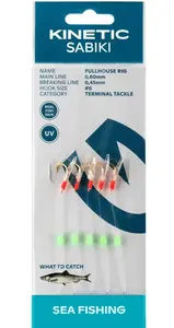 Kinetic návazec sabiki fullhouse fishskin flash 130 cm - 4