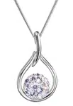 Evolution Group - Pavona Nadčasový stříbrný náhrdelník s krystaly Swarovski 32075.3 violet (řetízek, přívěsek)