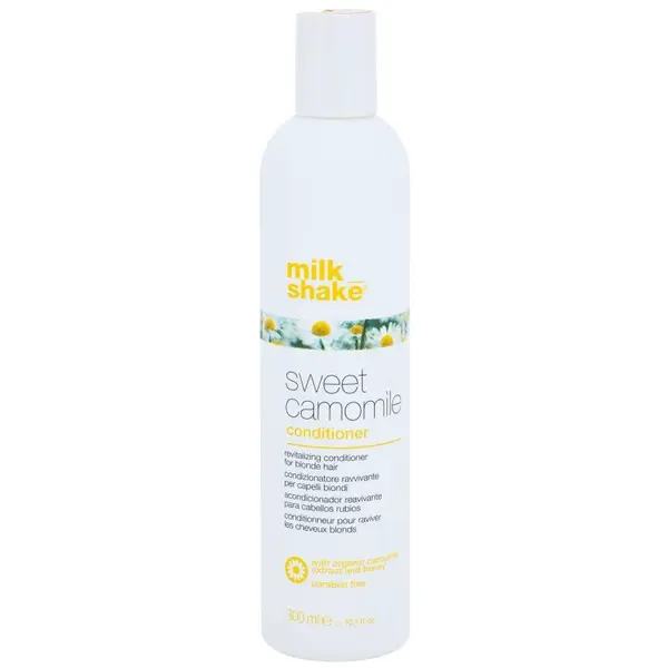 milk_shake® Sweet Camomile vyživující kondicionér pro blond vlasy bez parabenů 300 ml