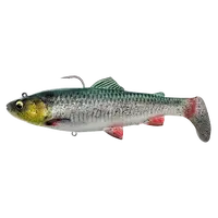 Savage gear gumová nástraha 4d rattle shad trout sinking green silver - 17 cm 80 g