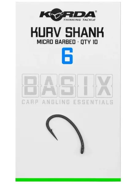 Korda háčky basix kurv shank micro barbed - 6