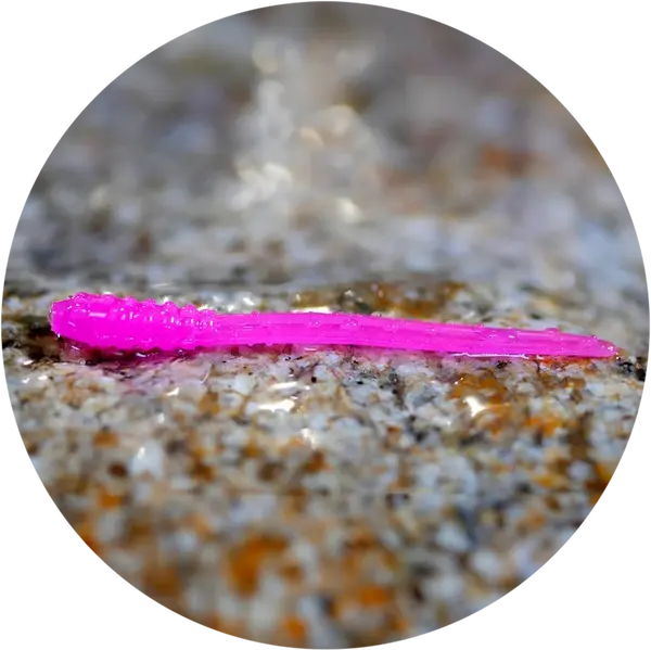 Redbass gumová nástraha micro tail signal pink uv color - s 48 mm