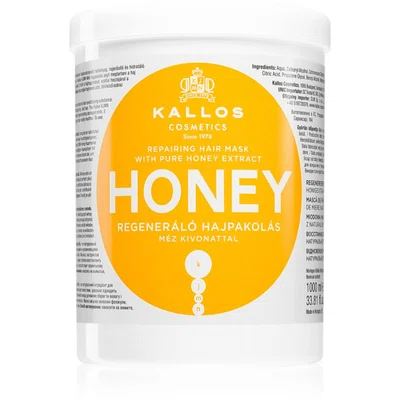 Kallos KJMN Professional Honey intenzivní hydratační maska pro suché a poškozené vlasy 1000 ml