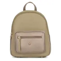 Elegantný dámsky batoh Hexagon Elvyna - zeleno-bronzová