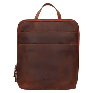Vintage dámsky kožený batoh Greenwood Norra - hnedá