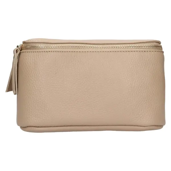 Dámska kožená ľadvinka Italia Milagros - tmavo béžová