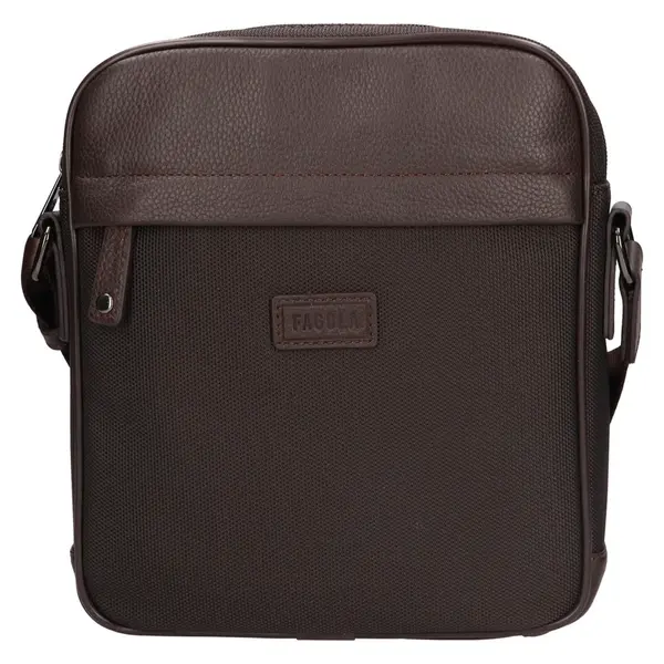 Pánska taška cez rameno Fagola Denny - tmavo hnedá