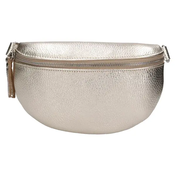 Dámska kožená ľadvinka Italia Laura - svetlo zlatá