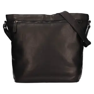 Dámska kožená kabelka Greenwood Emily - čierna