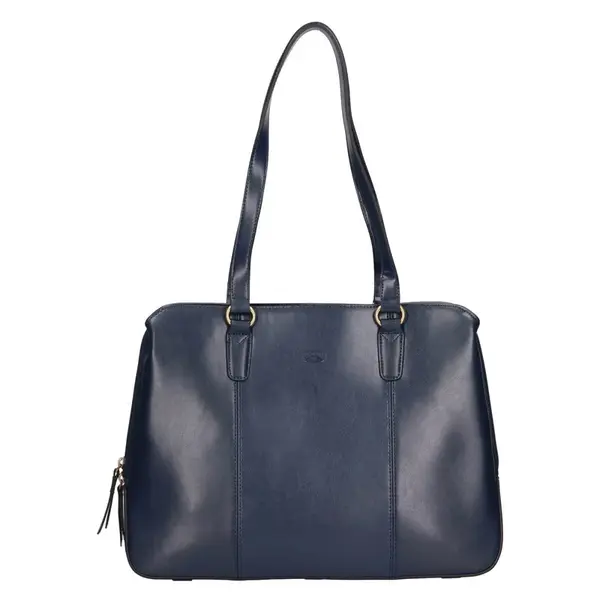 Elegantná dámska kožená kabelka Katana Paloma - modrá