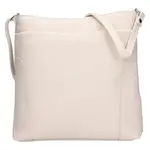 Dámská kožená crossbody kabelka Italia Emma - béžová