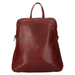 Kožený dámský batoh SendiDesign Tinna - koňak