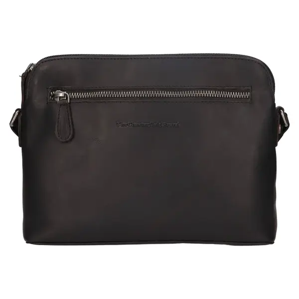 Dámska kožená crossbody kabelka The Chesterfield Brand Nebraska - čierna