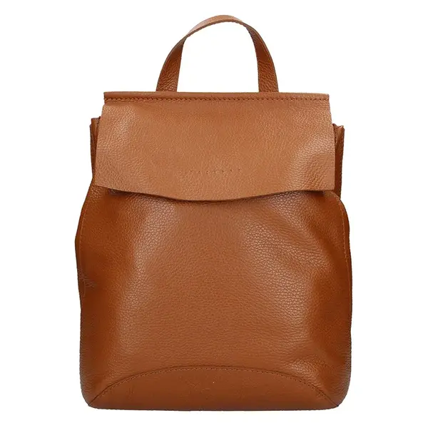 Dámský kožený batoh Facebag Stella - hnědá