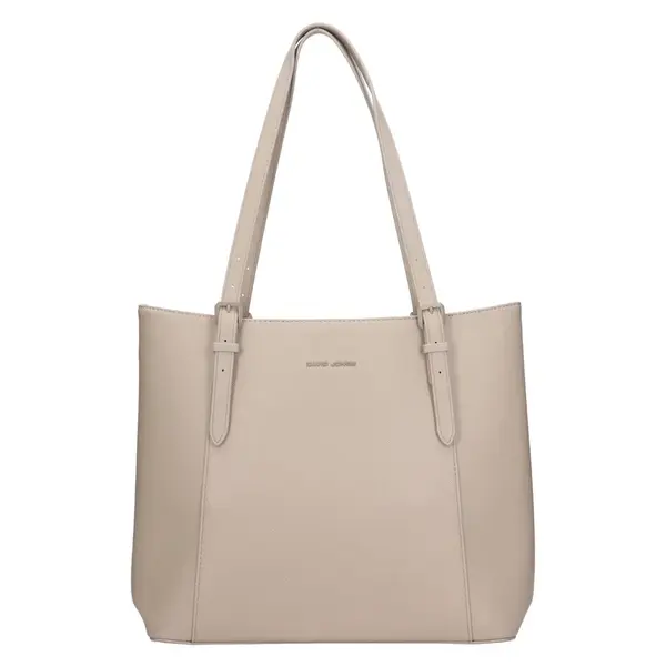 Elegantná dámska kabelka David Jones Oxford - béžovo-šedá