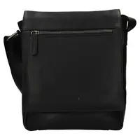 Pánska kožená taška cez rameno Berdiri Henry - čierna