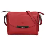 Kožená dámska crosbody kabelka Katana Zanets - červená