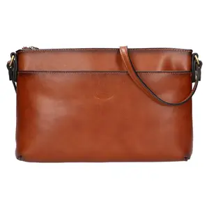 Kožená dámská crosbody kabelka Katana Ednna - koňak