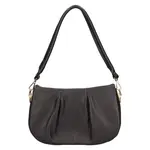 Dámská kožená crossbody kabelka Italia Sima - černá
