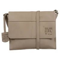 Dámská crossbody kožená kabelka Burkely Samea - béžovo-šedá