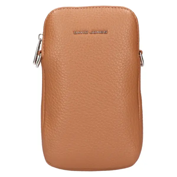 Dámská kabelka na mobil a doklady David Jones Kaila - koňak