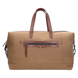 Pánská cestovní taška Tommy Hilfiger Benni, canvas − hnědá
