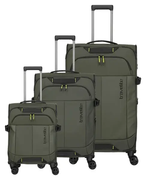 Sada cestovných kufrov Travelite Briize S,M,L Khaki