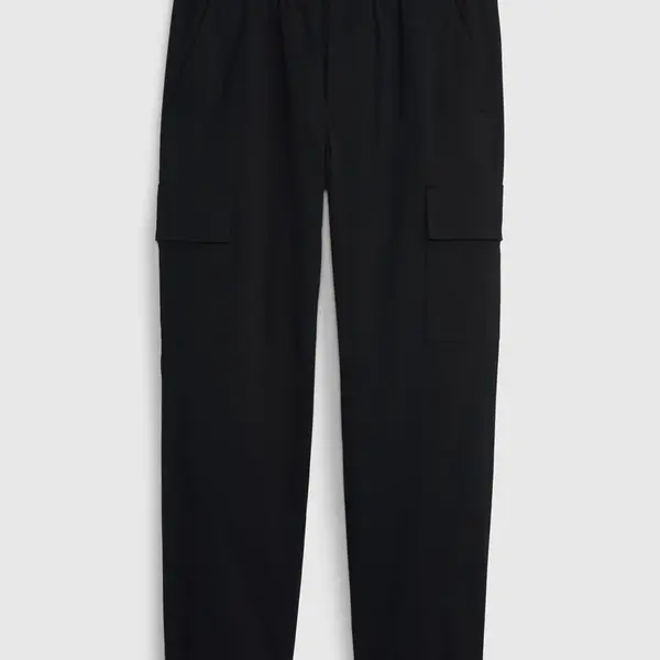 Čierne chlapčenské zateplené cargo nohavice GAP