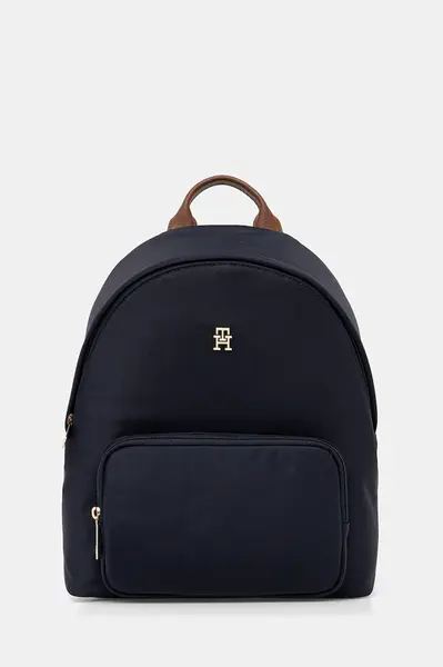 Ruksak Tommy Hilfiger dámsky, tmavomodrá farba, malý, jednofarebný, AW0AW17939