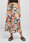 Women's satin midi skirt AOP magicmangoabstract