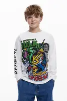 Detská bavlnená košeľa s dlhým rukávom Desigual