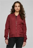 Women's Light Bomber jacket in burgundy