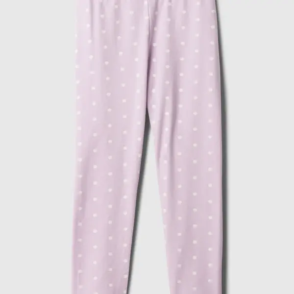 Ružové dievčenské bodkované legíny GAP