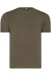 T8569 ROSNÝ GOLIER NA BICYKEL PÁNSKE TRIČKO-HLADKÉ KHAKI