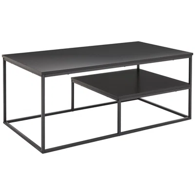 MID.YOU KONFERENČNÍ STOLEK, černá, kov, kompozitní dřevo, 110/60/45 cm
