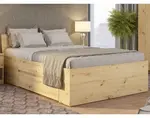 Posteľ so zásuvkami Carlos 140x200, dub artisan%
