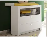 Komoda s prebaľovacím pultom Paula, biela%