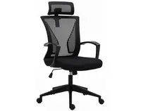 Kancelárska stolička Laura, čierna látka%