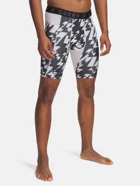 Pánské kraťasy Under Armour UA Curry HG Prtd Shorts-WHT - Pánské