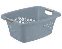 Kôš na prádlo Flowers 25 l, šedý%