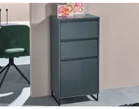 Komoda so šuplíkmi Cologne, 50 cm, antracitová%