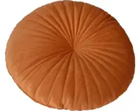 Okrúhly dekoračný vankúš Atmos 40 cm, tmavo oranžový%