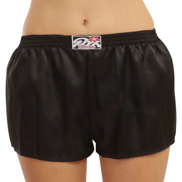 Women's briefs Styx classic rubber satin black
