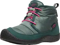Keen HOWSER II CHUKKA WP YOUTH tmavý les/fuchsiová purpurová