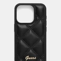 Obal na telefon Guess iPhone 15 Pro 6.1" černá barva, GUHCP15LPSQSQSK