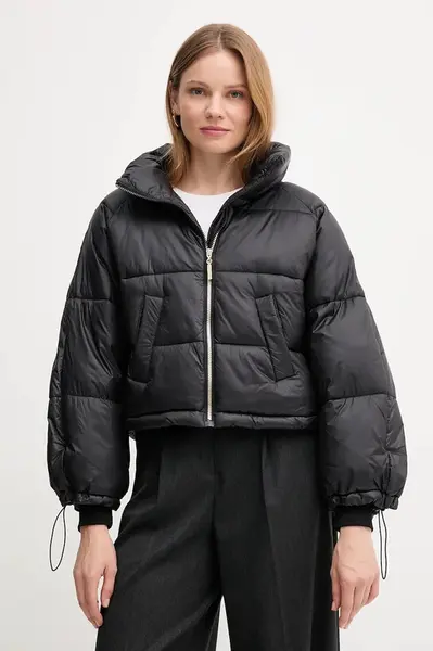 Bunda Gaudi černá barva, zimní, oversize, 521BD35012