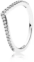 Pandora Třpytivý stříbrný prsten Timeless 196316CZ 58 mm